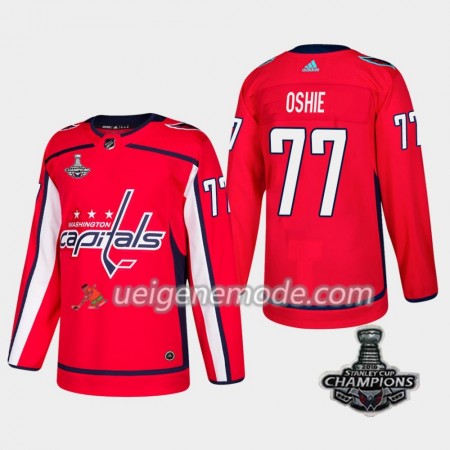 Herren Eishockey Washington Capitals Trikot T.J. Oshie 77 2018 Stanley Cup Champions Adidas Rot Authentic